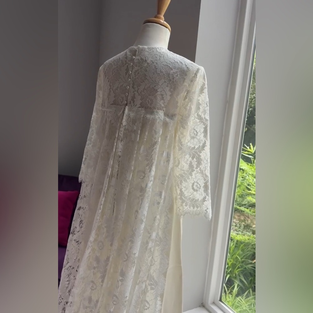 Vintage White Lace Wedding Dress
